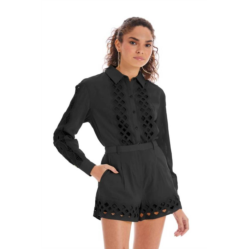 NEW ALLISON camila high waist shorts in black